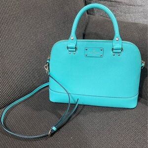 kate spade Turquoise Dome Satchel with Crossbody Strap
